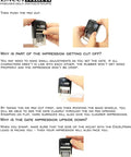 Heavy Duty Self Inking Date Stamp With Military And Euro Styling prints clear dates; user adjusting date wheels for accuracy.