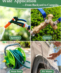 Heavy Duty Brass Garden Hose Female To Female Adapter For Leak Proof Connections, Double Female Three Quarter GHT Connector For Sprinklers, Irrigation, RV And Pool Use, Fits Most Hoses With Precision Threads. Used for sprinkler, hose reel, and RV water setups.