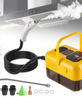 Handheld Steam Cleaner With 2500W High Pressure For Deep Cleaning Floors Kitchen Tile And Bathroom Grout Includes 14 Accessories, showing steam nozzle and attachments.