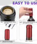 Step-by-step process of using the Kickass 130 Piece Wine Bottle Cork And Heat Shrink Cap Kit With Genuine Cork Plugs And Vivid Pvc Foil Covers In Gold Black Red Green Blue For Serious Home Winemaking Projects.