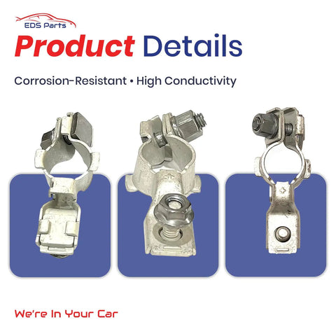 Exact OE Replacement Positive Battery Terminal Post Clamp For Hyundai Kia And Genesis Vehicles With Tin Plated Copper Alloy