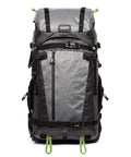 BackLight Elite 45L Camera Daypack For DSLR And Mirrorless Gear, Rugged Grey, Front View, Large Central Compartment