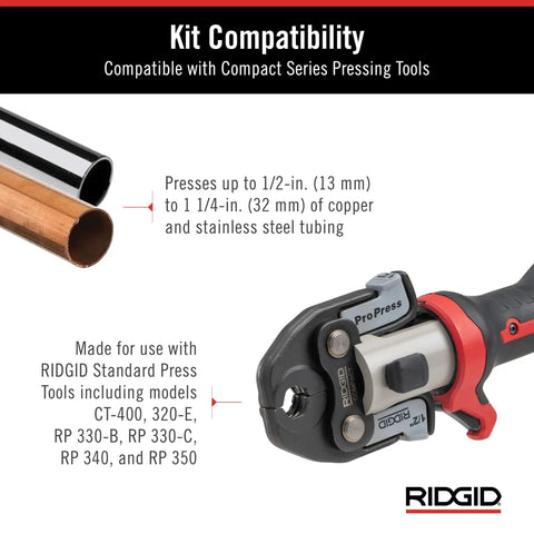 V1 Press Ring And Actuator Kit For Standard Press Tools 1/2 In To 1-1/4 In Copper And Stainless Tubing