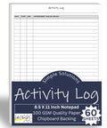 All In One Daily Activity Log Notepad For Boss Level Office Productivity And Task Tracking Time Management Planner with 60 pages