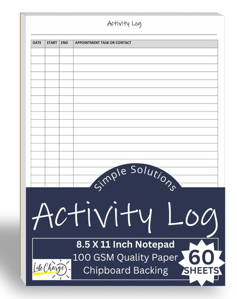 All In One Daily Activity Log Notepad For Boss Level Office Productivity And Task Tracking Time Management Planner with 60 pages