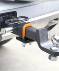 Heavy Duty Hitch Tightener For 1.25 In And 2 In Hitches With Anti Rattle Stabilizer Beefed Up Rubber Coated U Bolt