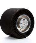 Rubber Slotted Expander Wheel Model 28348, 5 in diameter, 3.5 in width, for sander with 5/8 in arbor, ideal for fine finishes.