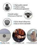 Gunmetal Black M5 Leather Chicago Screws Set, 100 Pieces, Mega Size Kit features and usage illustrations