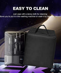 Heavy Duty Waterproof Anti Static Nylon Dust Cover for Saturn 4 Ultra 16K Resin 3D Printer shown beside the printer