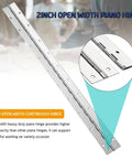 20 Inch Stainless Steel Piano Hinges 2 Pack 0.060 Thick Heavy Duty Top Shelf Hardware Pre Drilled Quick Install for doors and drawers