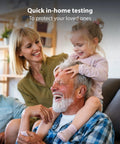 Family using 3 In 1 Rapid Antigen Test For Covid And Flu A And B At Home OTC Kit Delivers Results In About 15 Minutes FDA Authorized