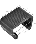 Outdoor Sectional Sofa Clips Set Of 10 Windproof Wicker Furniture Connectors For Patio Modular Couches Keep Sections From Shifting Or Blowing Apart Stay Put Easy Setup, shown in black nylon with detailed dimensions.