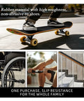 4 Inch Wide Premium Rubber Grip Tape For Controllers, Mice And Gear Non Slip Adhesive Wrap with skateboard use.