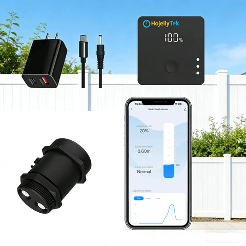 WiFi Water Level Sensor With Local Gateway And Remote App Access, Dual Mode Monitoring For Home Or On The Go, ULS-03GP