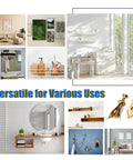 Collage showcasing uses of Self Drilling Drywall Anchors With Screws Kit 200 Pcs Heavy Duty Metal Expansion Anchors for Sheetrock.