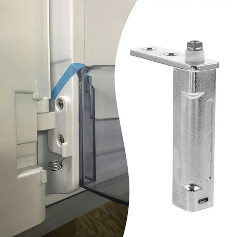 Stainless Steel Freezer Door Pivot Hinge Replacement For Refrigerator And Freezer Doors With Automatic Close Spring Hinges installed