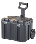 Rolling Tool Box With Wheels And Telescopic Handle Large Deep Stackable TSTAK Carrier For Home Shop Or Jobsite