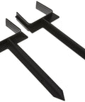 Downspout Anchor 2-Pack For Secure Downspouts, Durable Gray And White, Weather Resistant Gutter Hardware, Easy Install, No Size