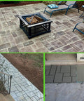 Plus Size 20 By 20 Inch Reusable Concrete Path Molds Set 1.8 Inch Thick Paver Stepping Stones for DIY Walkways Garden Patio Yard Lawn