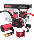 Surpass Hobby 3660 Brushless Motor With 60A ESC Combo 1/10 RC Cars Trucks Waterproof Power System Aluminum Heatsink Copper Windings
