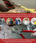 All In One Key Fob Hardware Kit With 40 Sets Of 1 Inch Fob Hardware And 8 Inch Pliers In Four Colors for DIY projects