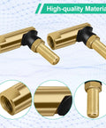 Tractor Ball Joint Replacement 2 Pack Kit For OEM 7230448 9230448 7230448A 9230448A 1120917 With Female Seven Sixteenths Inch Thread And Male Three Eighths Inch Thread Compatible With MTD Cub Cadet Toro Murray Troy Bilt brass ball joints