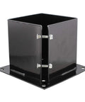 No Dig 6x6 Post Anchor Square Bracket 4 Pack Bolt Down Post Base for Wood Posts showing base and screws