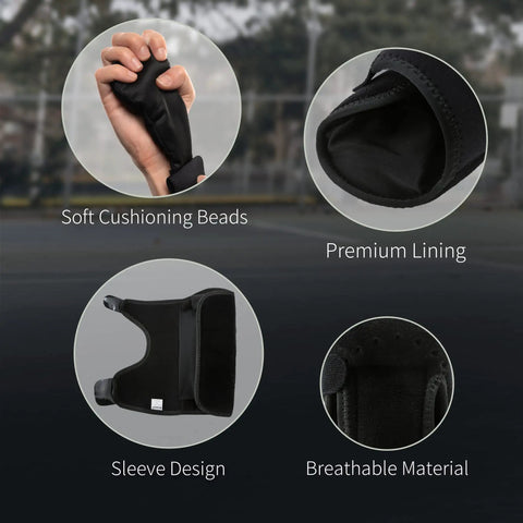 Nighttime Carpal Tunnel Wrist Brace With Cushioned Bead Palm Pillow soft cushioning beads and premium lining