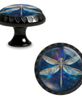 Starry Dragonfly Acrylic Cabinet Knobs Set Round Drawer Pulls For Dresser Cupboard Kitchen Cabinets And Doors Enchanting Night