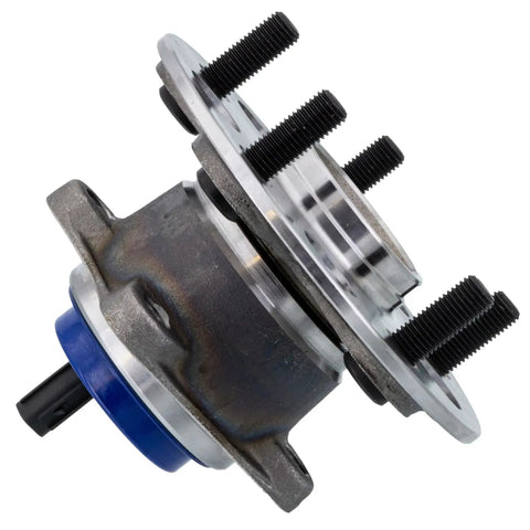 Close-up of Front Hub Bearing Assembly For 2016 2024 Kia Sportage 5 Lug No ABS Bolt On Direct Fit Hyundai Tucson 27 Spline Ball Bearing