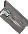 EZCal Digital Caliper 0 To 8 Inches 200 mm With IP54 Splash Water, Oil And Dust Resistant Housing in open case with LCD display