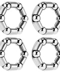 Bike Wheel Bearings 3/16 Inch 6 Balls Retainer Set stainless steel repair accessories for kids bikes front view