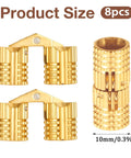 8 Pack Hidden Brass Hinges For Jewelry Boxes And Cabinets Concealed 180 Degree Opening 10mm Size Small Ring Box Hinge