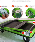 Heavy Duty Platform Truck With Foldable Steel Frame 660Lb Capacity Push Cart For Groceries And Everyday Hauling portable flatbed cart folded