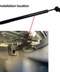 Top Shelf Heavy Duty Trunk Lid Lift Support Strut For Toyota Camry installation location showing gas shock strut in cargo area.