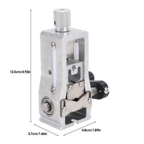 Rock Solid Manual Electric Drill Driven Wire Stripper Machine with aluminum alloy build and hand crank, 12.5cm tall.