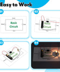 Electric Circuit Kit For Beginners 24 Piece Component Set With Light Bulb Wires Push Button Switch Battery Holder Instructions