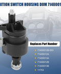 Harley Touring Ignition Switch Housing Replacement 71400012B-003 For Electra Glide Road Glide Street Glide Ultra Limited And Tri Glide 2014-2024 black housing