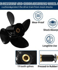 Volvo Penta SX Drive Aluminum Outboard Propeller 14.25 Inch Diameter 19 Pitch, 4 Blades, Right Hand Rotation, 19 Spline