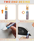 2-In-1 Car Touch Up Paint Pen for Quick Scratch Repair, showing dual nib design for small scratches and large areas, 0.8 fl oz.