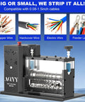 Automatic Wire Stripping Machine For Copper Wires 0.08 To 1.5 Inches, 11 Channel Design With 700W Motor And 10 Ultra Blades