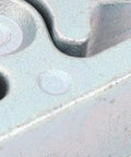 Close-up of zinc alloy texture from Spring Loaded Door Stop And Lock Catch Pair With Dual Roller Design for RV Trailer Boat