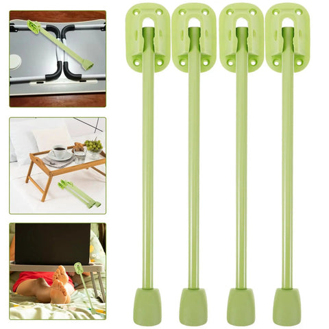 Foldable Table Legs Set Of 4 For Furniture And Laptop Desks Super Easy Setup And Removal Lightweight Light Green Plastic And Iron