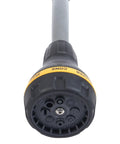 RelaxGrip Eight Spray Patterns Watering Wand 15 Inch nozzle close-up showing spray pattern options for garden use
