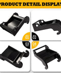 Quick Attach X Change Excavator Coupler Bracket For E Series And Mini Excavators With Bucket Mount Attachment In Black Coated Steel