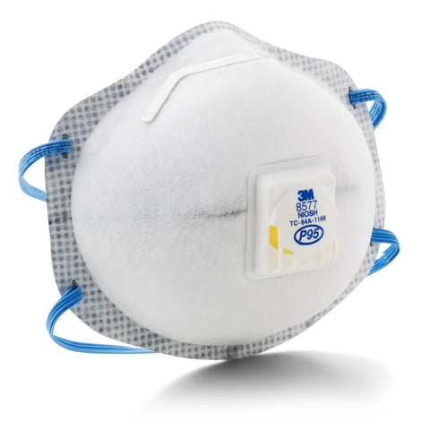 P95 NIOSH Approved Particulate Respirator with Nuisance Organic Vapor Relief Exhalation Valve, side view