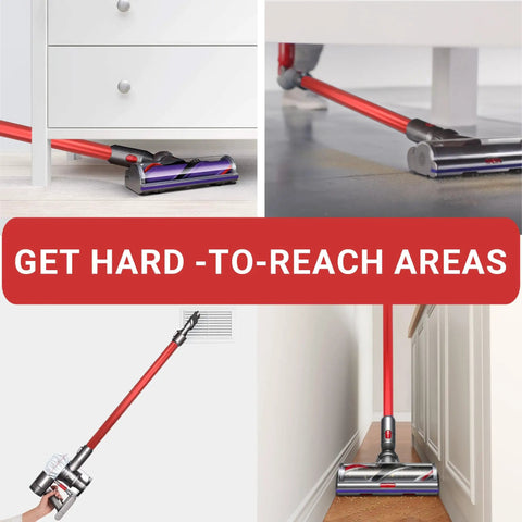 Quick Release Extension Wand Dyson Cordless Vacuums Replacement Tube V7 V8 V10 V11 V15 Easy Fit Secure Snap Connection in use