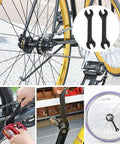 Two Piece Bike Hub Cone Wrench Set With 13mm 14mm 15mm 16mm Sizes, Carbon Steel Slim Open End Wrench Built For Tight Spaces