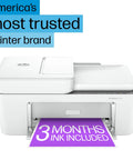 Slick Wireless All-In-One Color Inkjet Printer With Scanner And Copier For Home Office Includes Three Month Ink Supply shown with ink page.