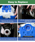 12 Pack AirClean 3D GN Vacuum Bags Replacement For GN Series Fits Classic C1 Complete C1 C2 C3 No Brainer Easy Maintenance